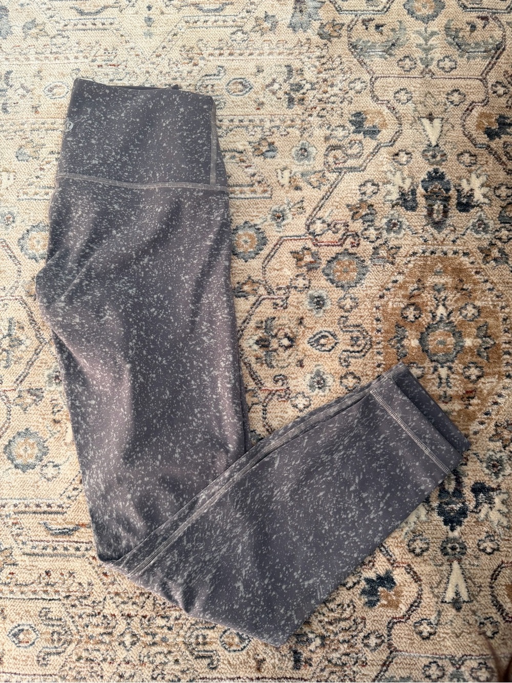 Speckled Lululemon size 4 High-Waist Leggings